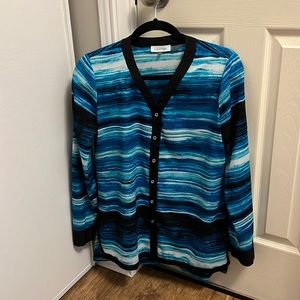 Calvin Klein blue blouse